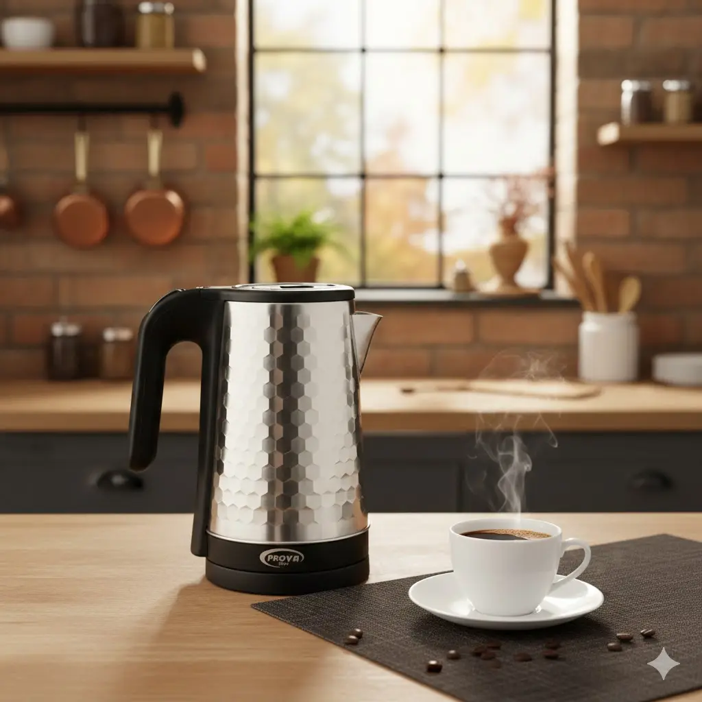 Bouilloire Electrique Prova 1,7 L 1500W Argent (4).webp