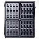 Appareil De Cuisson 3en1 Florence Panini Gaufre Zouza 1400W- Noir (4).webp