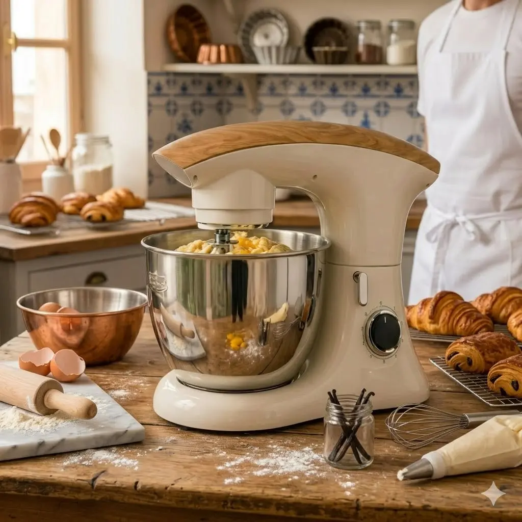 Robot Pétrin Florence 8L - 2000W - Beige-electra.webp