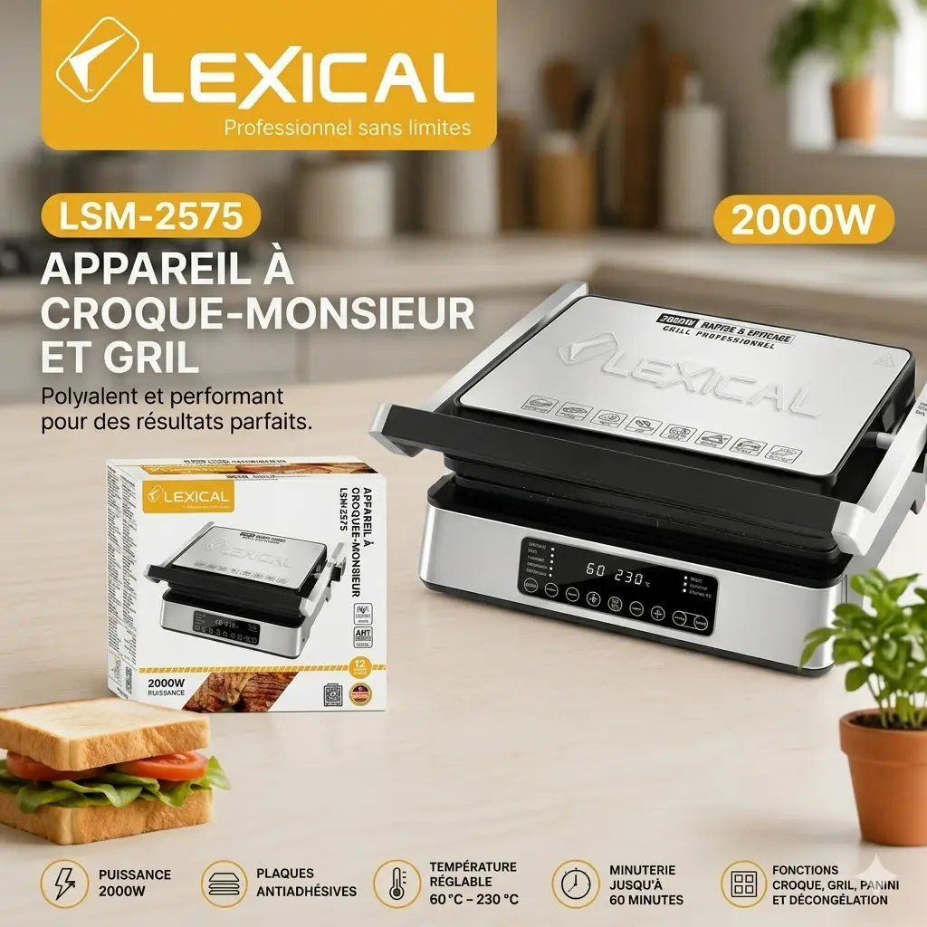 Machine à Panini Lexical LSM-2575- 2000W-electra.webp
