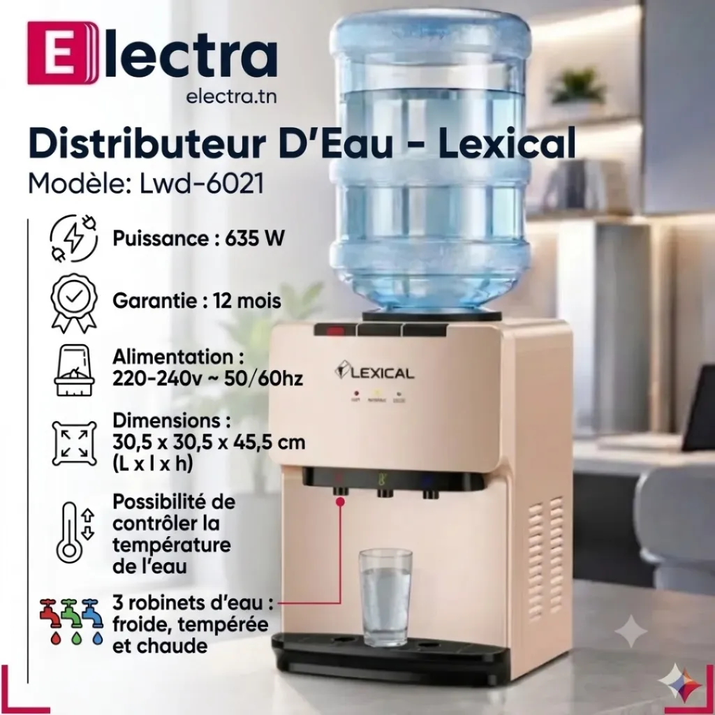 Distributeur d'Eau Lexical 635W LWD-6021-8.webp