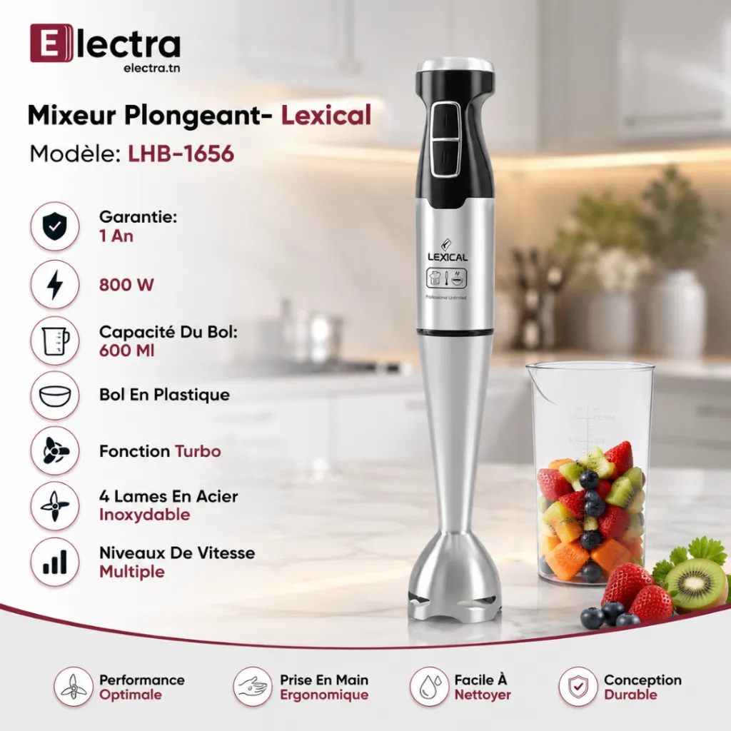 Mixeur Plongeant Lexical LHB-1656- 800W.webp