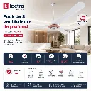Pack 3 Ventilateurs de Plafond Lexical 56 80W Rose gold 7410-9 (4).webp