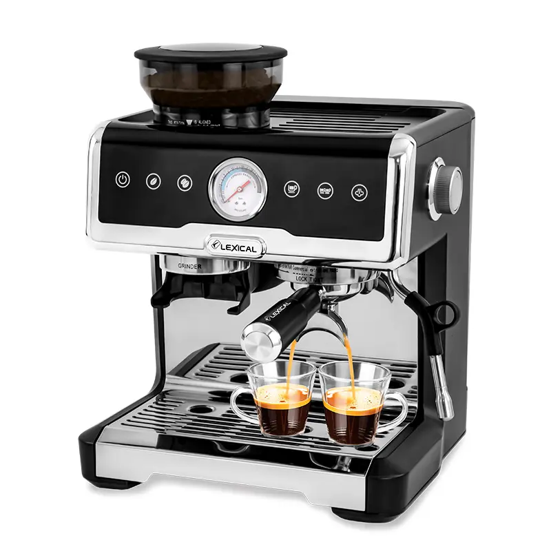 [LEM-0670] Machine a Café Expresso Avec Grinder Multifonctions Lexical 2400W