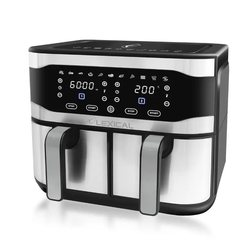 [LAF-3081] Air Fryer Lexical Avec 2 Panier 2100W 9L