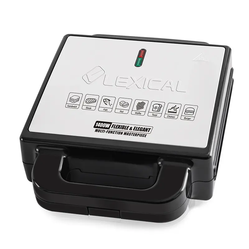 Appareil de Cuisson 3en1 Zouza , Panini , Gauffre Lexical 1400W