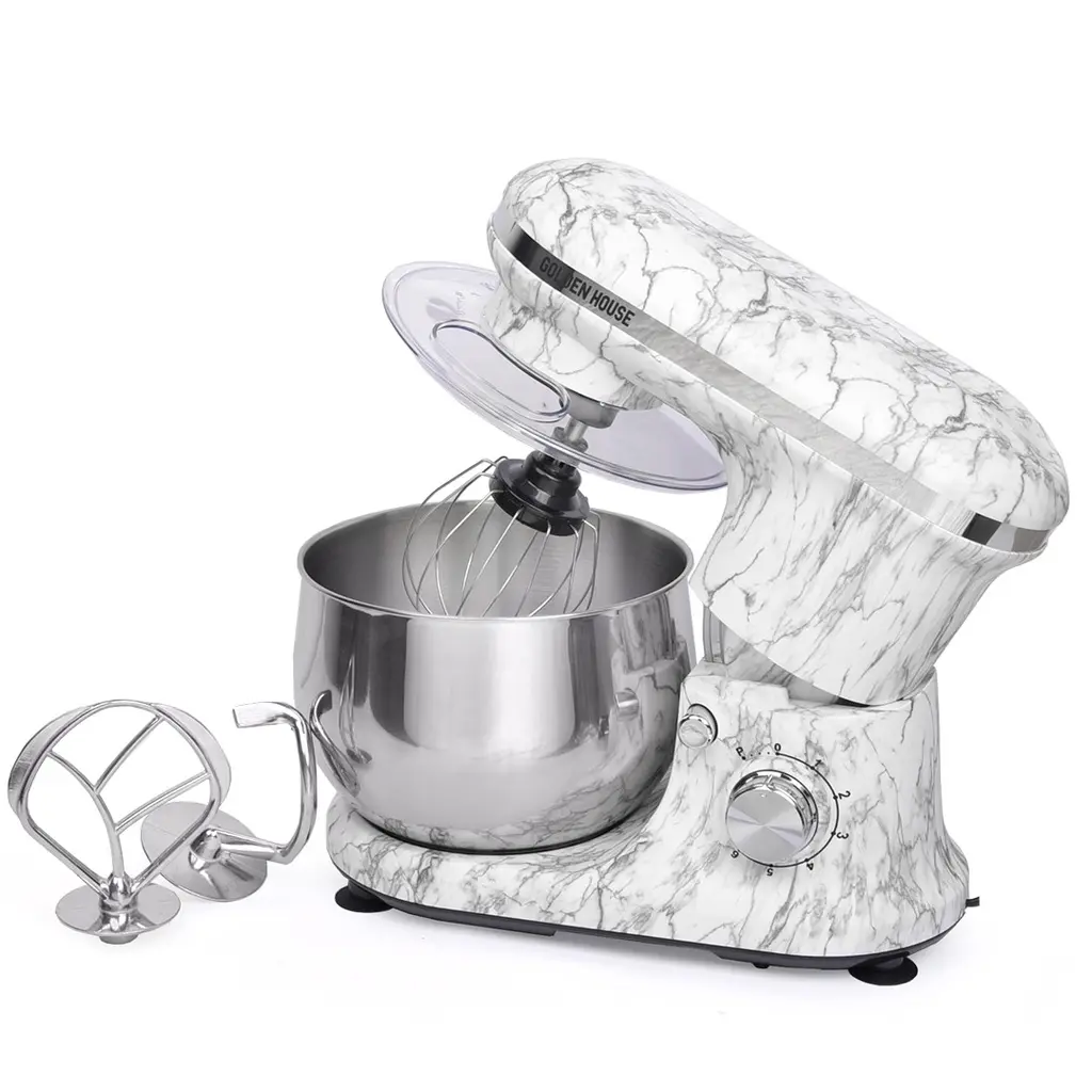 [SAI0085] Robot Pétrin Golden House 5L 1000 W - Marbre Gris