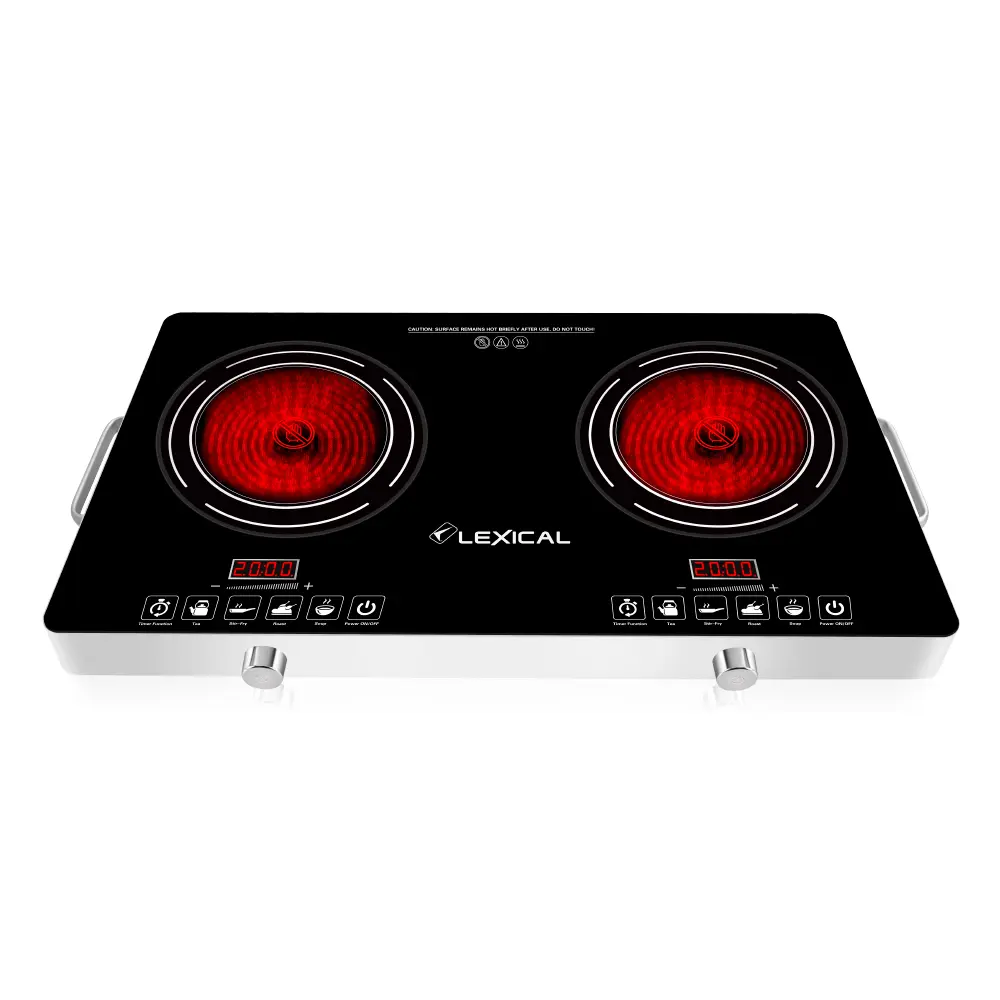 Plaque de Cuisson Electrique Lexical double Feux Led 4000W