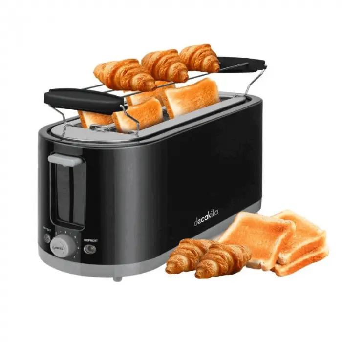 [KETS011B] Decakila Grille-pain électrique 4 tranches 1200-1400W