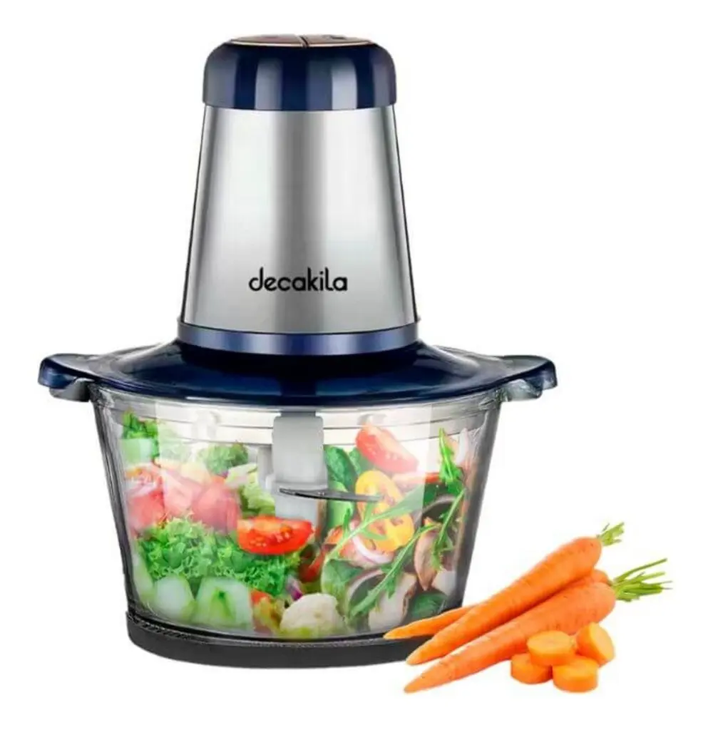 [KEMG011B] Decakila Hachoir électrique En Verre Bleu 300W - 2L