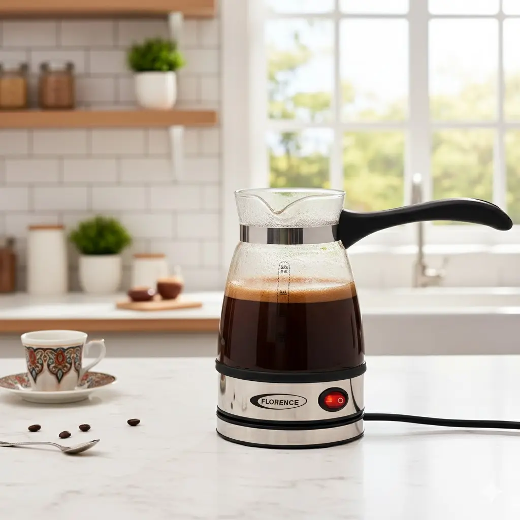 [HK426N] Cafetière à Café Turc Florence 600W - 0,5L - Noir