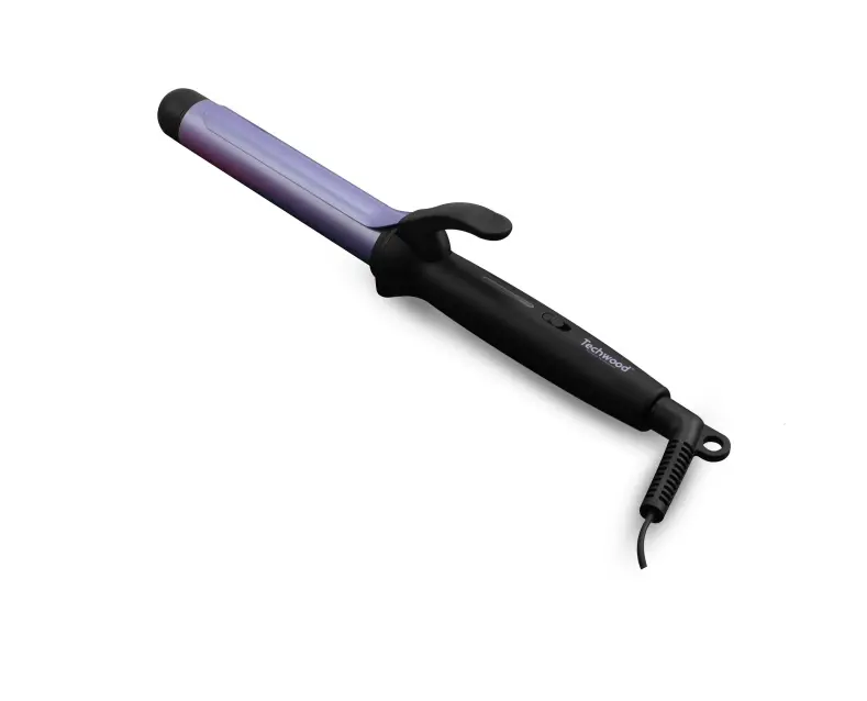 Fer à Boucler Techwood 40W, Cordon Rotatif & Plaques Céramique – TFB-237