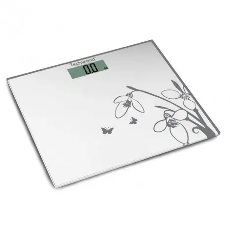 [TWBA60182] Pèse-Personne Digital Techwood Verre 150kg, Démarrage au Toucher & Graduation 100g – TPP-811