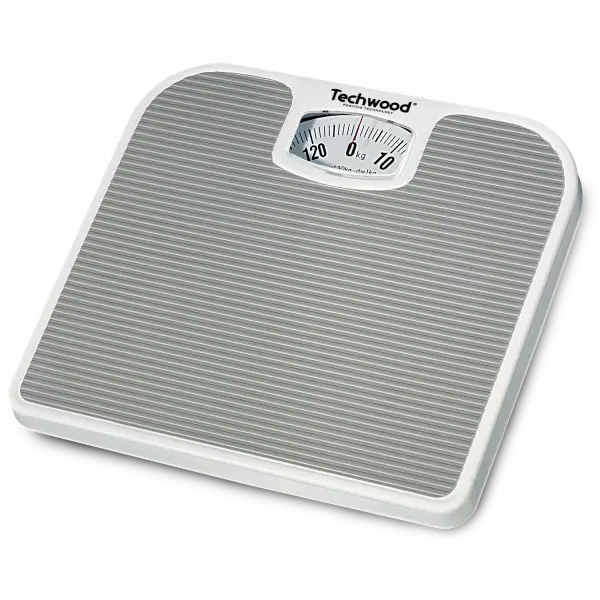 [TWBA60015] Pèse-Personne Mécanique Techwood 130kg, Précision 1kg & Écran Panoramique – TPP-520