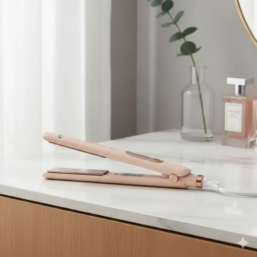 [PE-2900] Plaque cheveux Prova Céramique Rose 50W 220°C