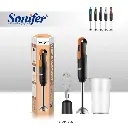 Mixeur Plongeant 2 En1 Sonifer 300W Orangé