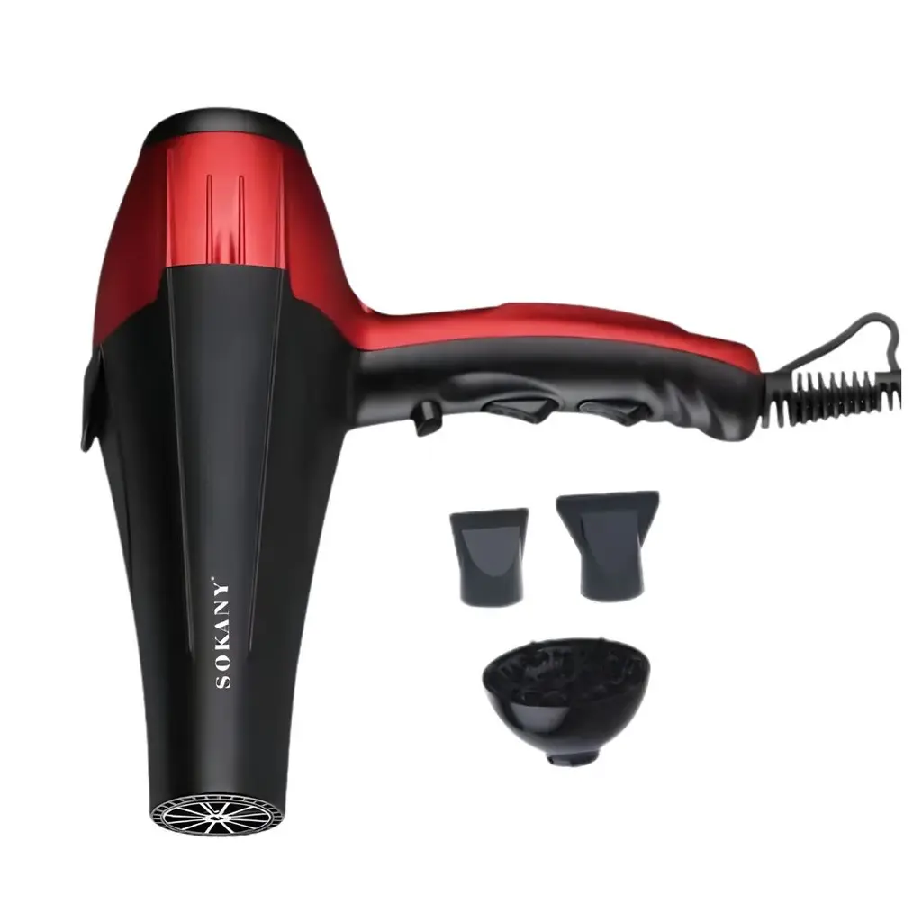 [SK-14010R] Séche Cheveux Professional Sokany 2000W Rouge