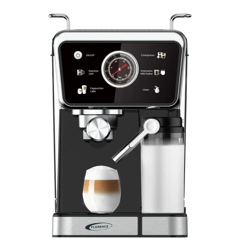 [HK457] Machine a Café Expresso Et Capsule 5 En 1 Avec Afficheur Florence 1350W