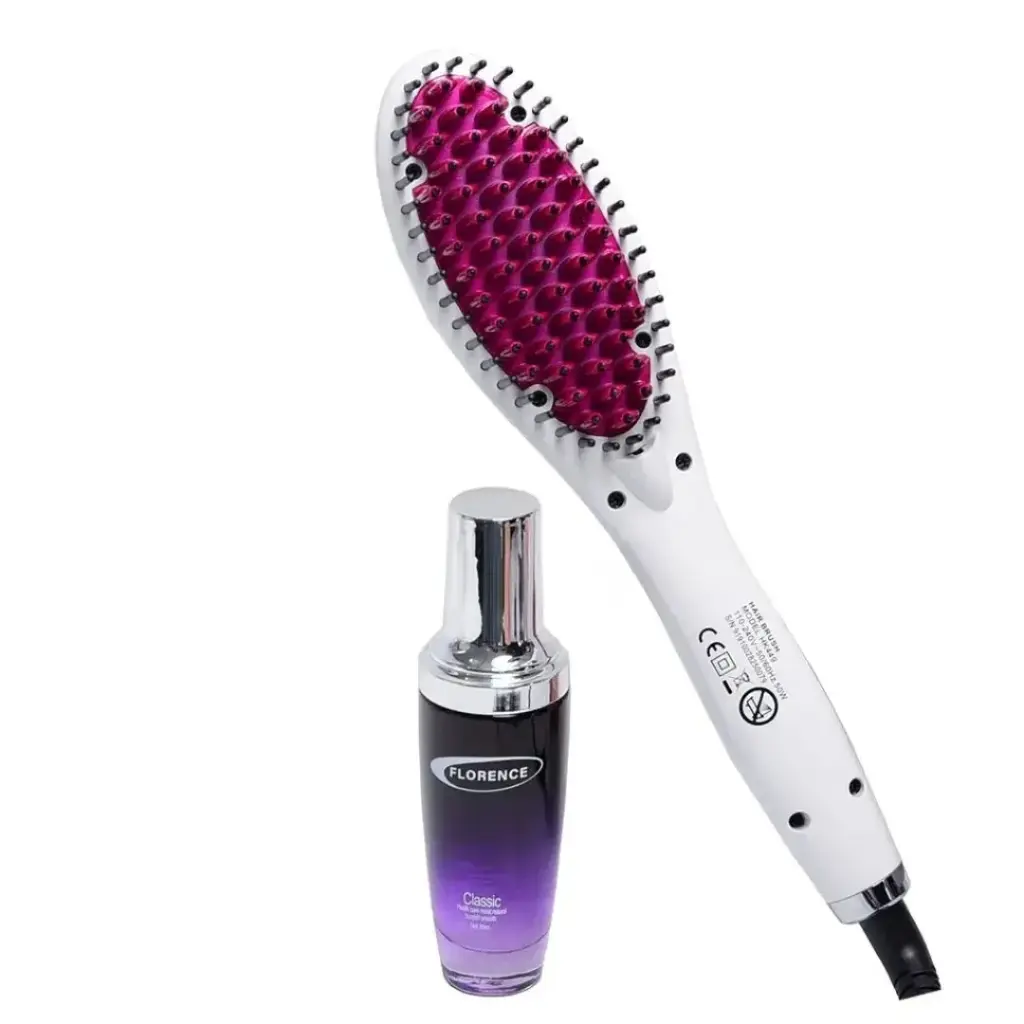 Brosse Séchoir Florence Avec Sérum 50W 360° Rose