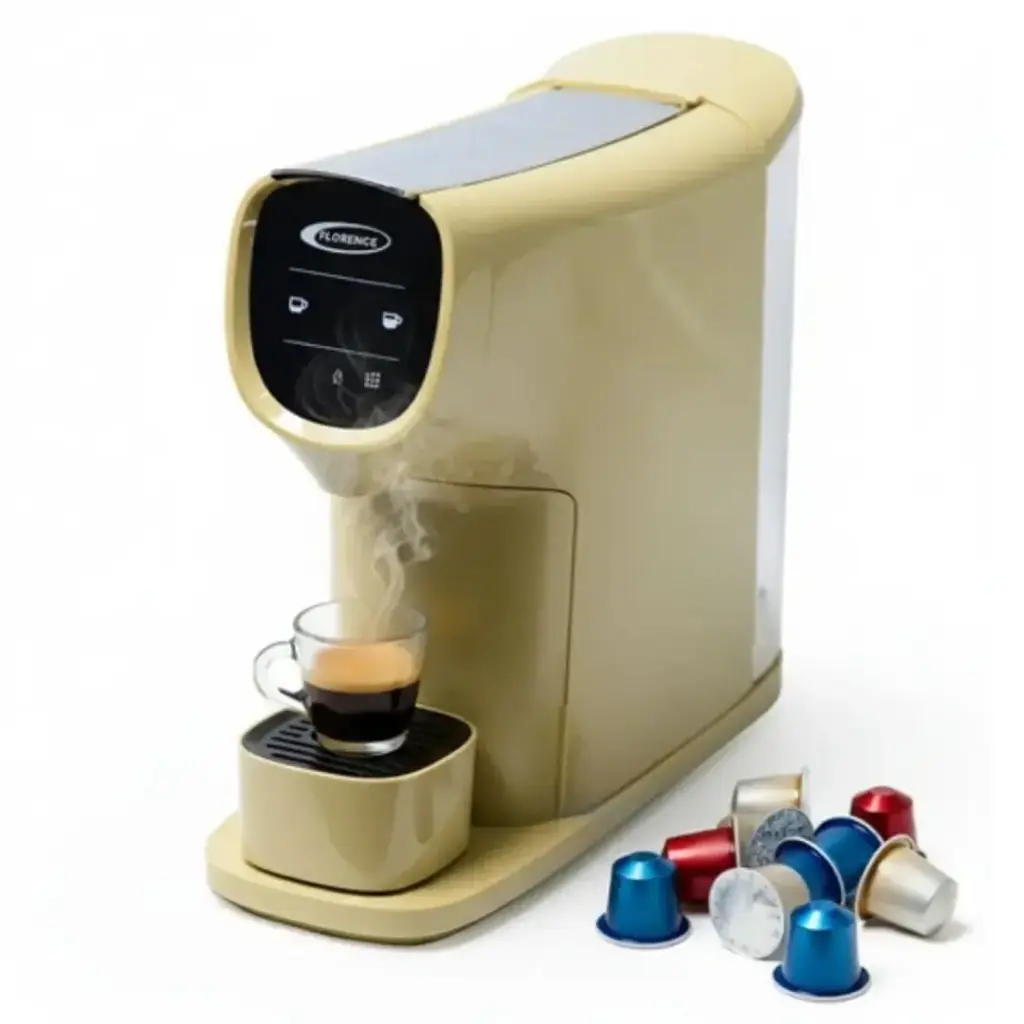 Machine à Café Capsule Nespresso Florence 1000ML 19Bars 2200W Créme