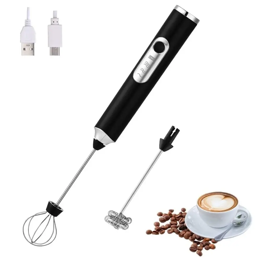 [HK440N] Mousseur à Lait 2 en 1 Rechargeable Florence 4W 9000RPM Noir