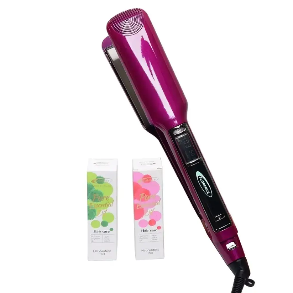 [HK450-2VI] Plaque Cheuveux Avec Afficheur Florence 150W 360° Violet