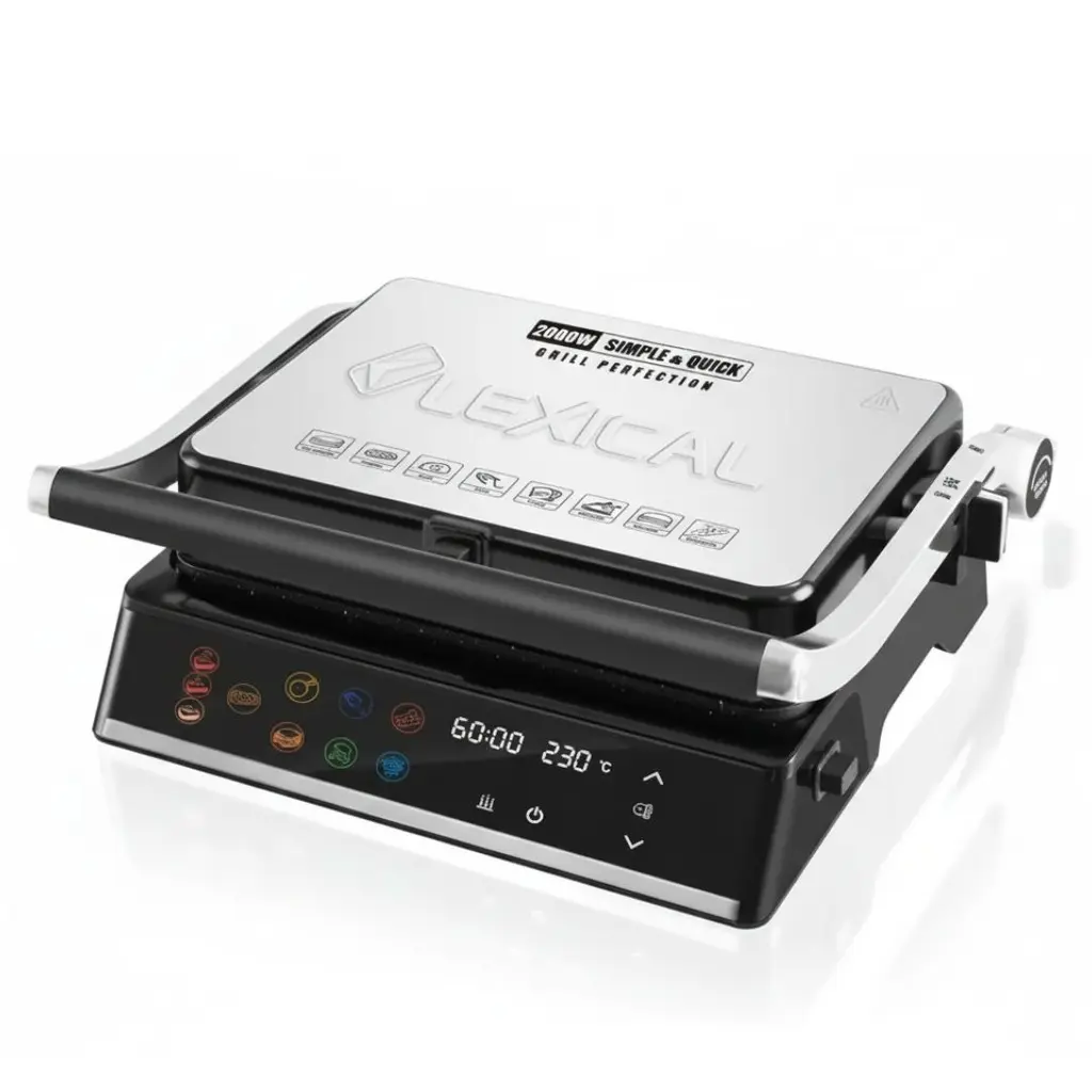 Appareil de Cuisson et Grill 2en1 Extra Large Lexical Avec afficheur 2000W