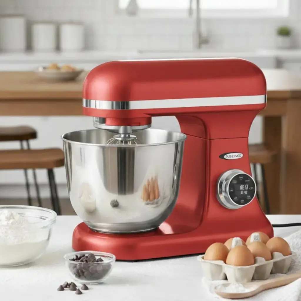 [SM-B08SDR] Robot Pétrin Florence Avec Bouton Afficheur 7L 2000W Rouge