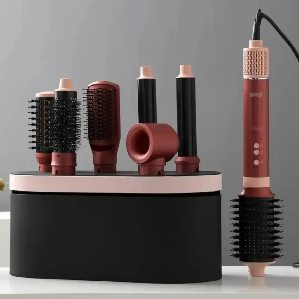 Coffret Cheveux DSP 8en1 1500W 110000RPM Rouge
