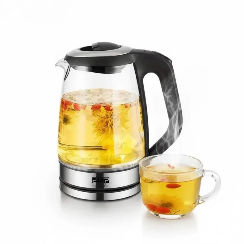 [KK1273] Bouilloire Électrique En Verre  2L – 2200W