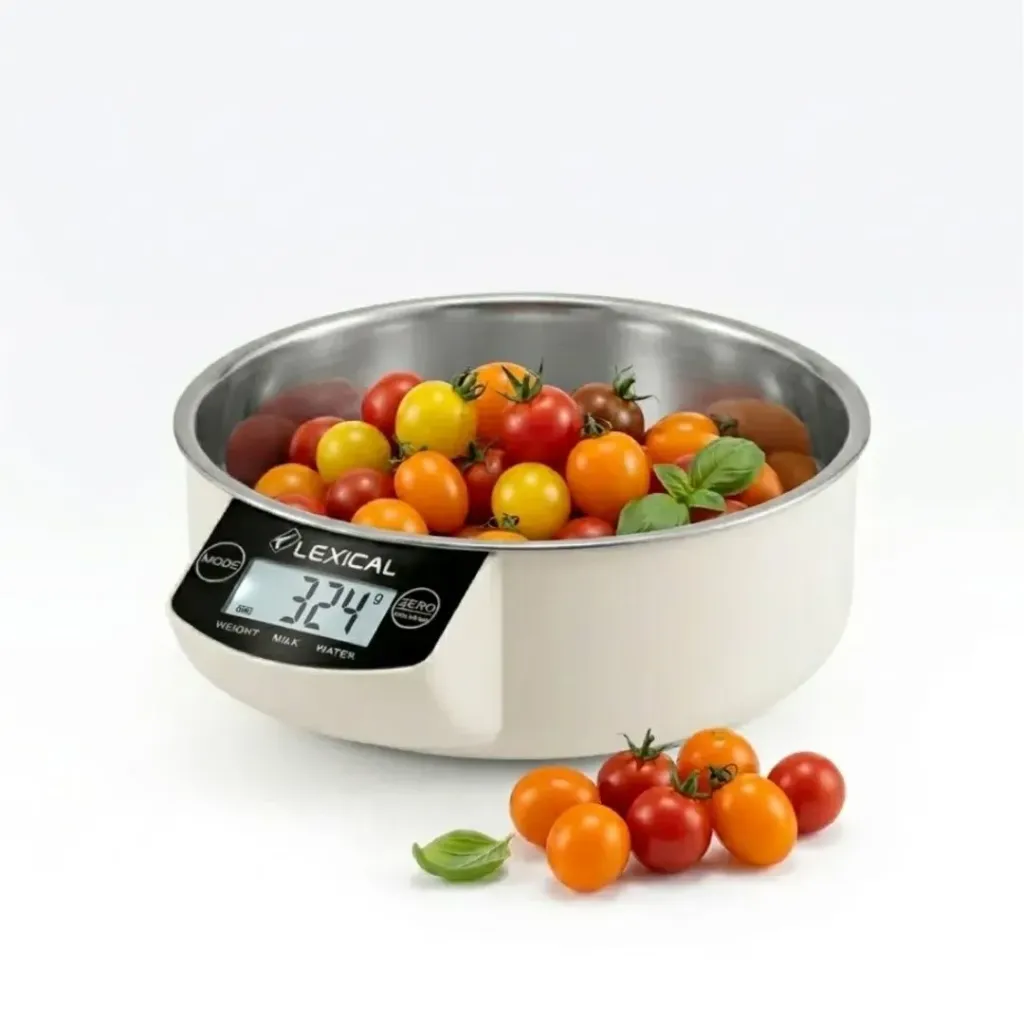 Balance de Cuisine Avec Afficheur Lexical avec Bol Inox