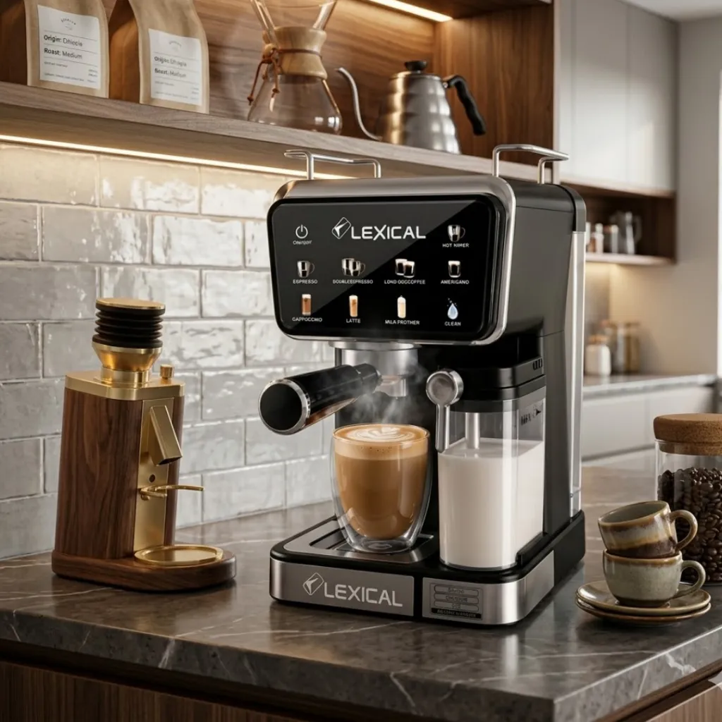 Machine à Café 9en1 Lexical LEM-0663 – 1350W – 20 Bars
