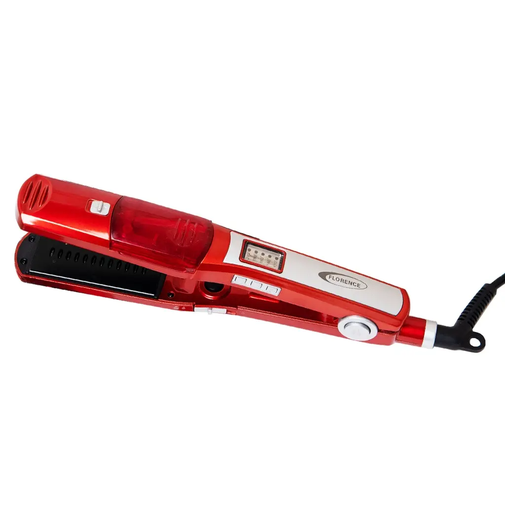 [FT8100] Lisseur Cheveux Florence À Vapeur Céramique (Rouge)