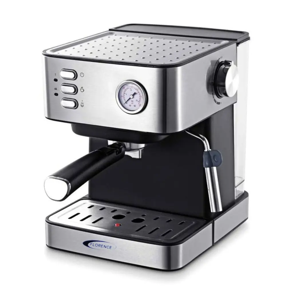 [AG6861] Machine À Café Expresso Cappuccino Latté Florence 1200W 1,6 L Noir