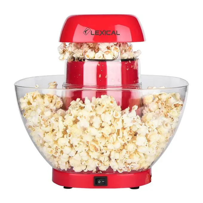 [D-LPO-3502] Machine à Pop Corn Sans Huile Avec Bol Lexical 1200W Rouge