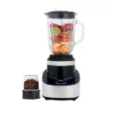 Blender Avec Grinder 2en1 Lexical 600W Bol en verre 1500ml Argent