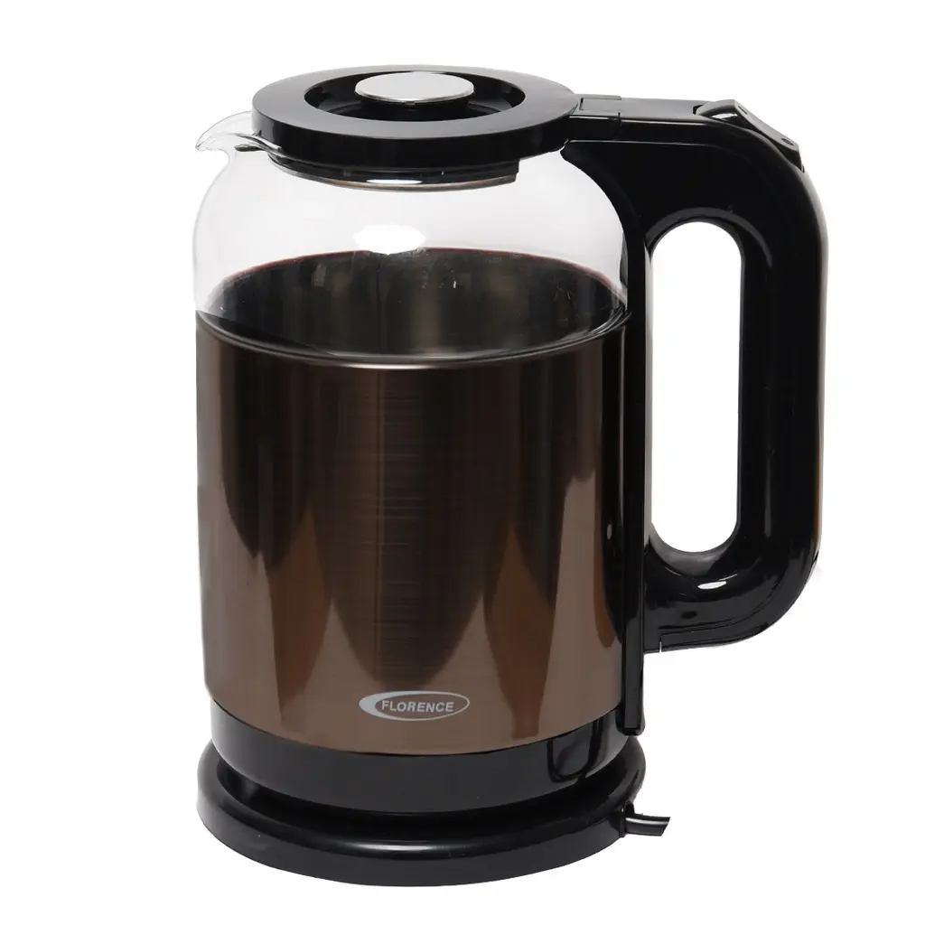 [HK415M] Bouilloire Électrique Florence 2L 1500W Marron