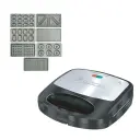 Appareil de Cuisson 7en1 Lexical 800W Zouza , Panini , Gauffre , Croque MR , Donuts , Coquille et Gauffre Fine